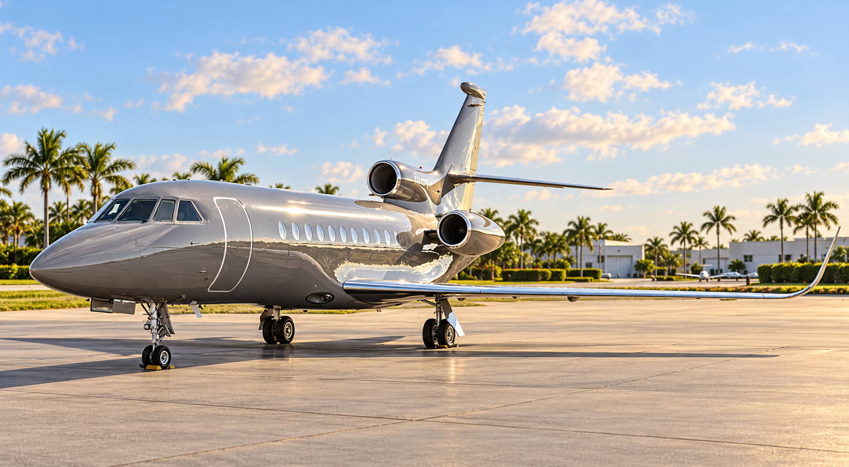 Silver Falcon with digitally added South Florida scenery