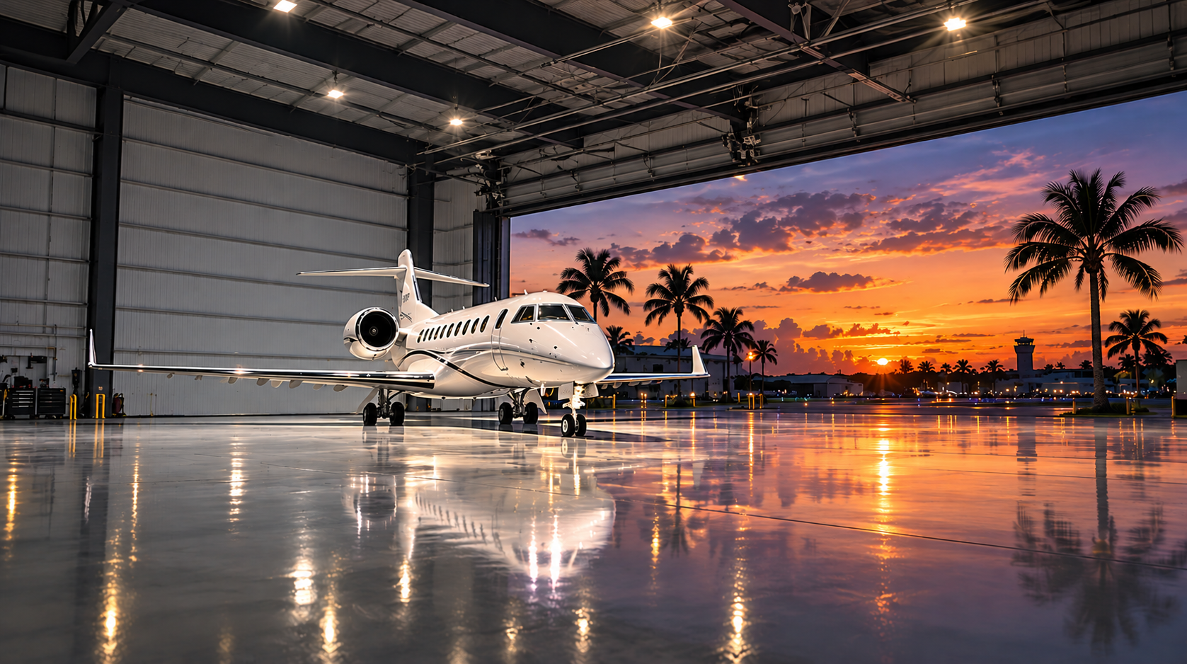 Aviation hangar cleaning service coordinated near IMM Immokalee Regional Airport